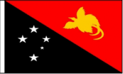 Papua New Guinea Hand Waving Flags